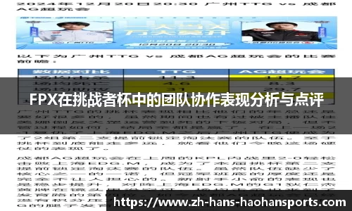 FPX在挑战者杯中的团队协作表现分析与点评